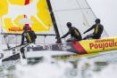 L'équipage Poujoulat à bord du Diam24 OD