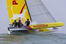 L'équipage Poujoulat à bord du Diam24 OD