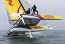 L'équipage Poujoulat à bord du Diam24 OD