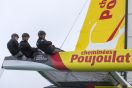 L'équipage Poujoulat à bord du Diam24 OD