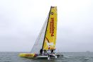L'équipage Poujoulat à bord du Diam24 OD