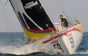 Bernard Stamm et cheminées Poujoulat en Class40 pour la saison 2009 Bernard Stamm et cheminées Poujoulat en Class40 pour la saison 2009